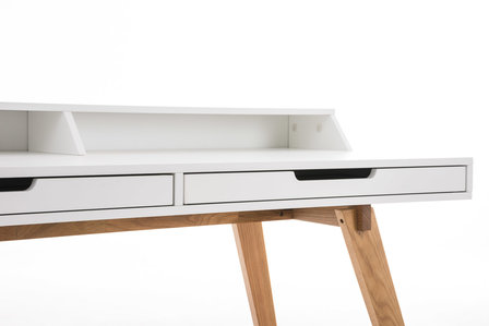 Bureau Oaten Wit,140 cm