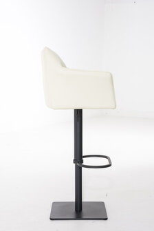 Barkruk Damaso kunstleer Creme,Zwart