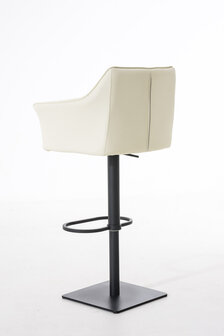 Barkruk Damaso kunstleer Creme,Zwart