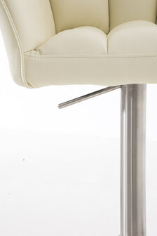 Barkruk Damaso kunstleer Creme,Metaal