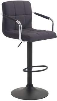 Barkruk Leca V2 Stof Zwart,Zwart
