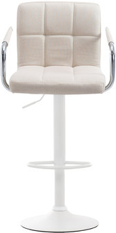 Barkruk Leca V2 Stof beige,Wit