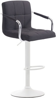 Barkruk Leca V2 Stof Zwart,Wit