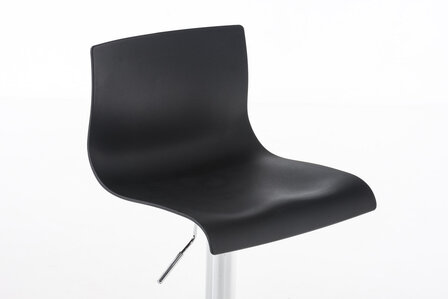 Set van 2 barkrukken Heovor kunststof Zwart