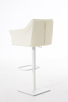 Barkruk Damaso kunstleer Creme,wit