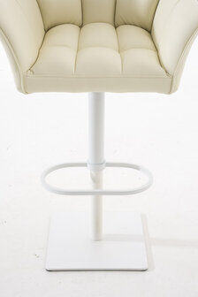 Barkruk Damaso kunstleer Creme,wit