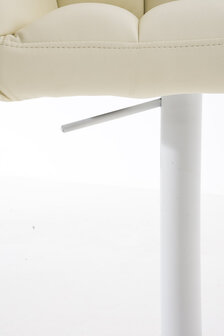 Barkruk Damaso kunstleer Creme,wit
