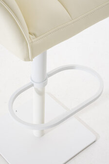 Barkruk Damaso kunstleer Creme,wit