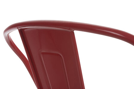 Set van 4 Binedekt stoelen rood, Rood