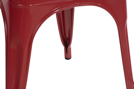 Set van 4 Binedekt stoelen rood, Rood