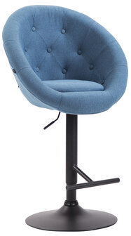 Barkruk Lindin V2 Stof Blauww,zwart
