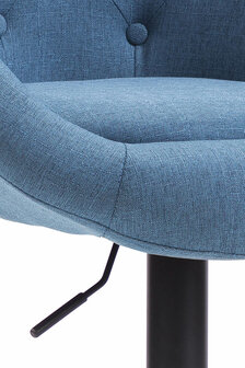 Barkruk Lindin V2 Stof Blauww,zwart