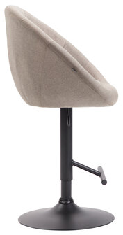 Barkruk Lindin V2 Stof Taupe,zwart