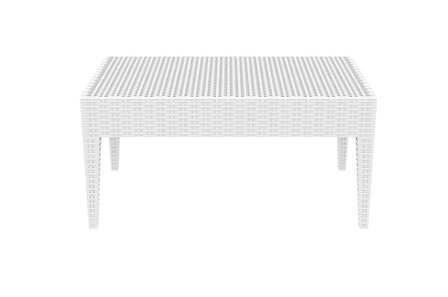 Lounge Tafel Meime 92 x 45 cm wit,90 x 50 cm, Wit