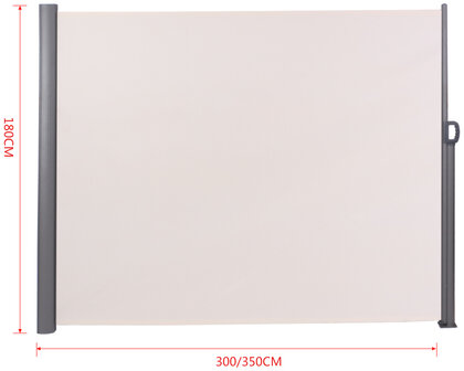 Windscherm Livengtin Creme,180x300 cm