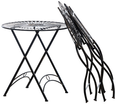 Bistro set Tagel bronzen, 