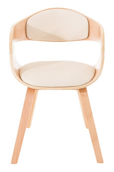 Set van 2 Kongstin Stoelen Kunstleer natura/Creme