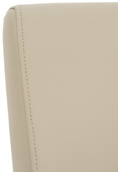 Set van 2 eetkamerstoelen Billia Creme,Kunstleer