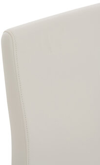 Set van 2 eetkamerstoelen Billia wit,Kunstleer, Wit