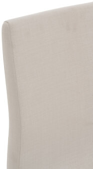 Set van 2 eetkamerstoelen Billia wit,Stof, Wit