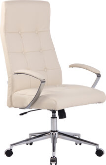 Bureaustoel Fann Creme,Kunstleer