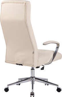 Bureaustoel Fann Creme,Kunstleer