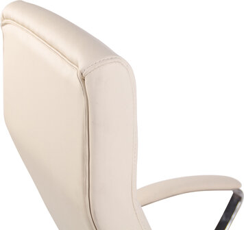 Bureaustoel Fann Creme,Kunstleer