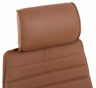 Bureaustoel Roka Echt Leder licht bruin, Bruin