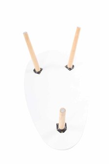 Bijzettafel Herning wit,90 cm, Wit