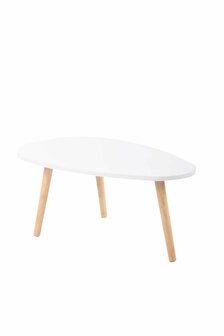 Bijzettafel Herning wit,90 cm, Wit