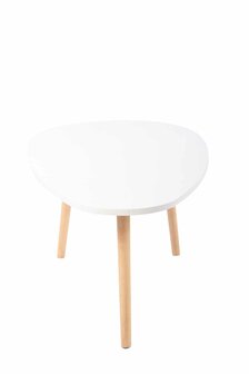 Bijzettafel Hirneng wit,120 cm, Wit