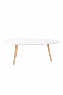 Bijzettafel Hirneng wit,120 cm, Wit
