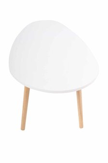 Bijzettafel Hirneng wit,120 cm, Wit