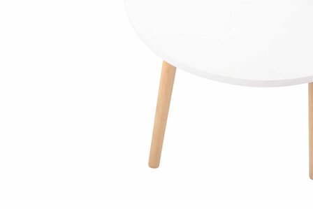 Bijzettafel Hirneng wit,120 cm, Wit