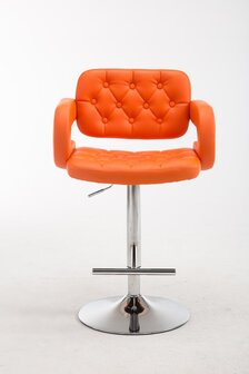 Barkruk Diblun oranje,chroom, Oranje
