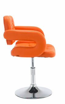 Lounger Diblun Kunstleer oranje, Oranje
