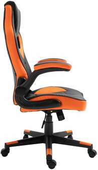 Bureaustoel Imos Kunstleer zwart/oranje, Zwart