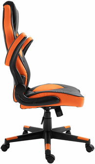 Bureaustoel Imos Kunstleer zwart/oranje, Zwart