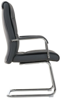 Set van 2 Cora eetkamerstoelen - Kunstleer grijs, Grijs