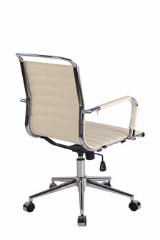 Bureaustoel Bortan Creme,Kunstleer