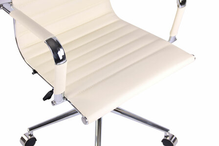 Bureaustoel Bortan Creme,Kunstleer