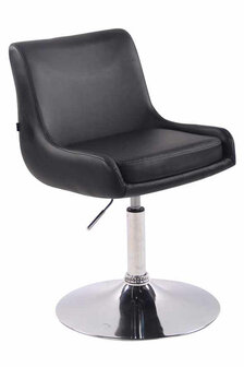 Lounger Cleb kunstleer zwart, Zwart