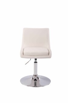Lounger Cleb kunstleer wit, Wit