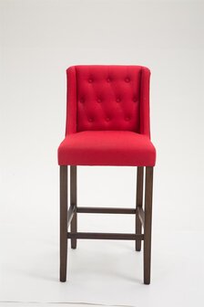 Barkruk Cissindri Stof rood,antiek donker, Rood