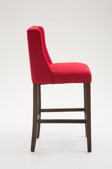 Barkruk Cissindri Stof rood,antiek donker, Rood