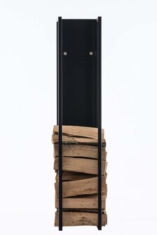 Brandhoutrek Spirk mat zwart,140 cm, Zwart