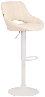 Barkruk Melit stof Creme,wit