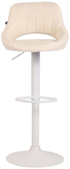 Barkruk Melit stof Creme,wit