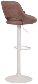Barkruk Melit stof bruin,wit, Bruin