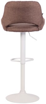 Barkruk Melit stof bruin,wit, Bruin